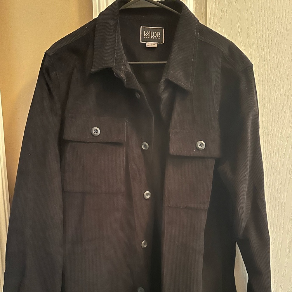 Valor Men's Dark Corduroy Shirt Jacket (NEW)